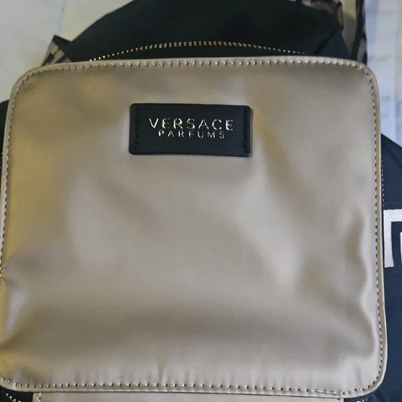 Versace Black and Gold Shoulder Bag
